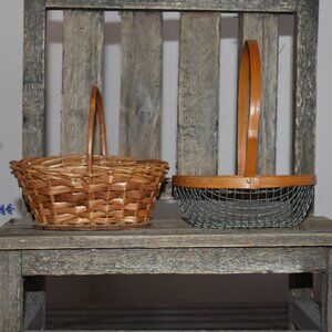 Vintage Antique Country Cottage Farmhouse Mini Baskets Decor - Cottagecore 🌼